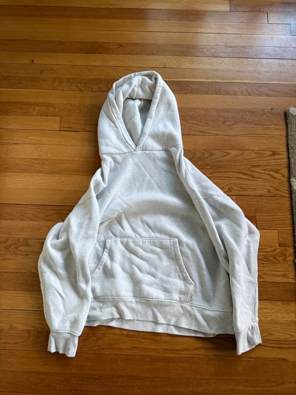 wild fable Men's Hooded Pullover Sweatshirt in Light Gray